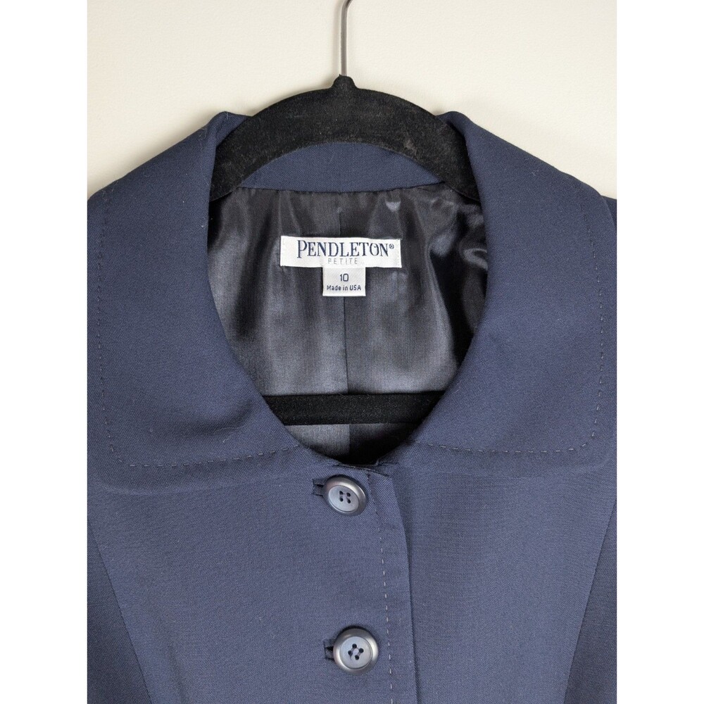 Pendleton Virgin Wool Button Up Blazer Women's 10… - image 3